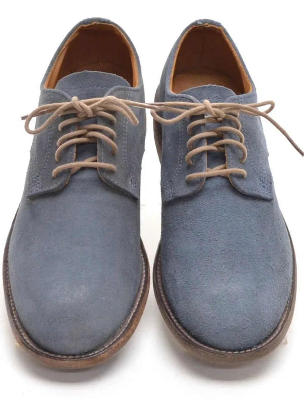Men Vintage Shoe Company Henry Jeans Blue Oxfords 8 New